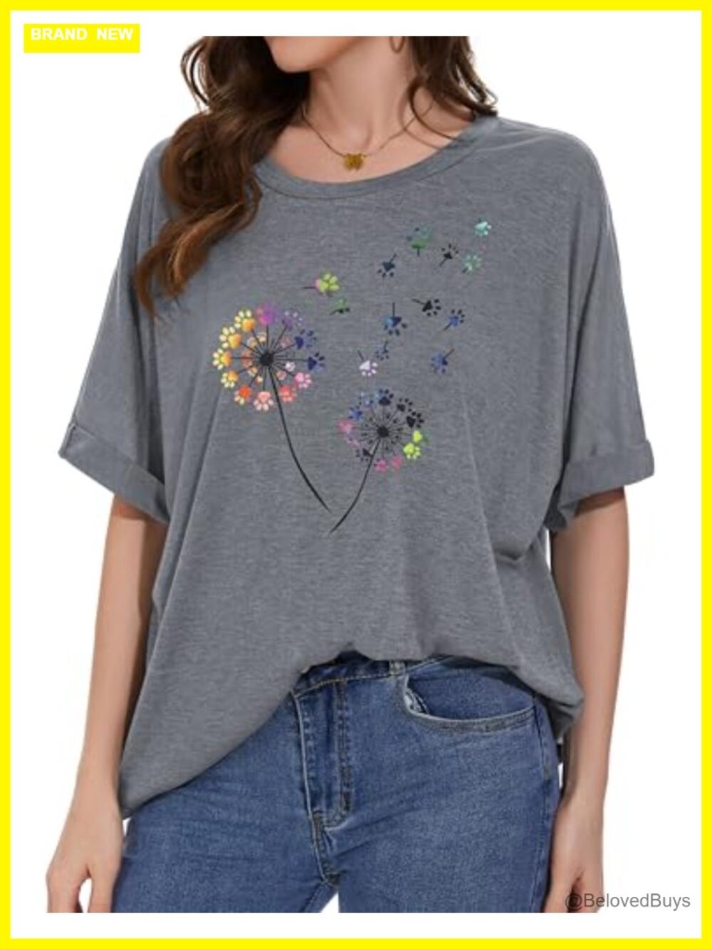 Women's Oversized Graphic T-Shirt Short Sleeve Casual Top